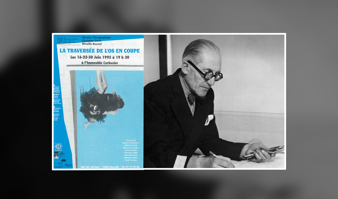 affiche & portrait de Le Corbusier architecte